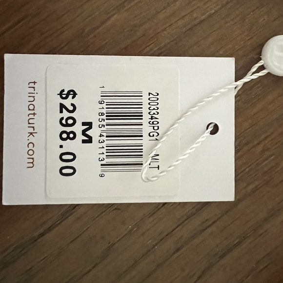 Trina Turk Paradise silk blend caftan and slip - Picture 6 of 9